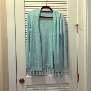 Lilly Pulitzer Edita cardigan in sea salt blue